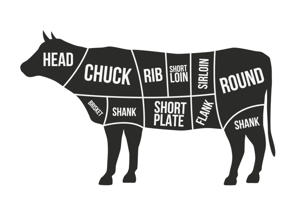 beef butcher graphic
